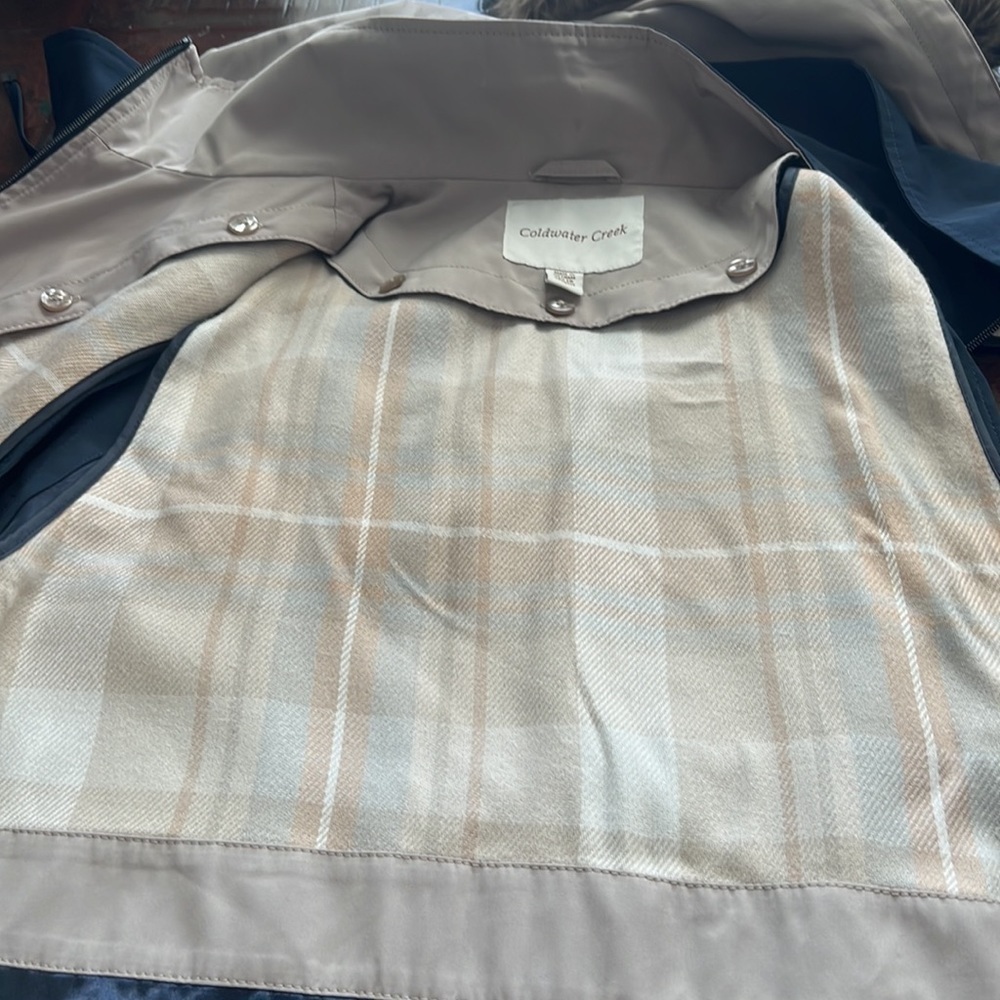 Cold water creek jacket . Size 1X with hoodie - Picture 12 of 12